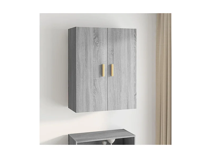 Armario de pared colgante gris Sonoma 69,5x34x90 cm ES232470