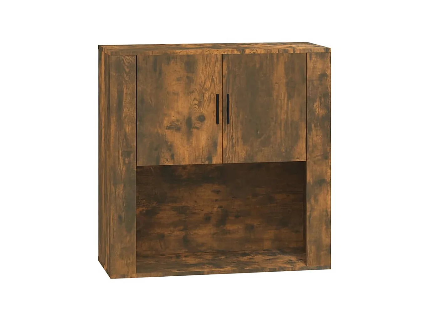 Armario de pared madera contrachapada roble ahumado 80x33x80 cm ES440056