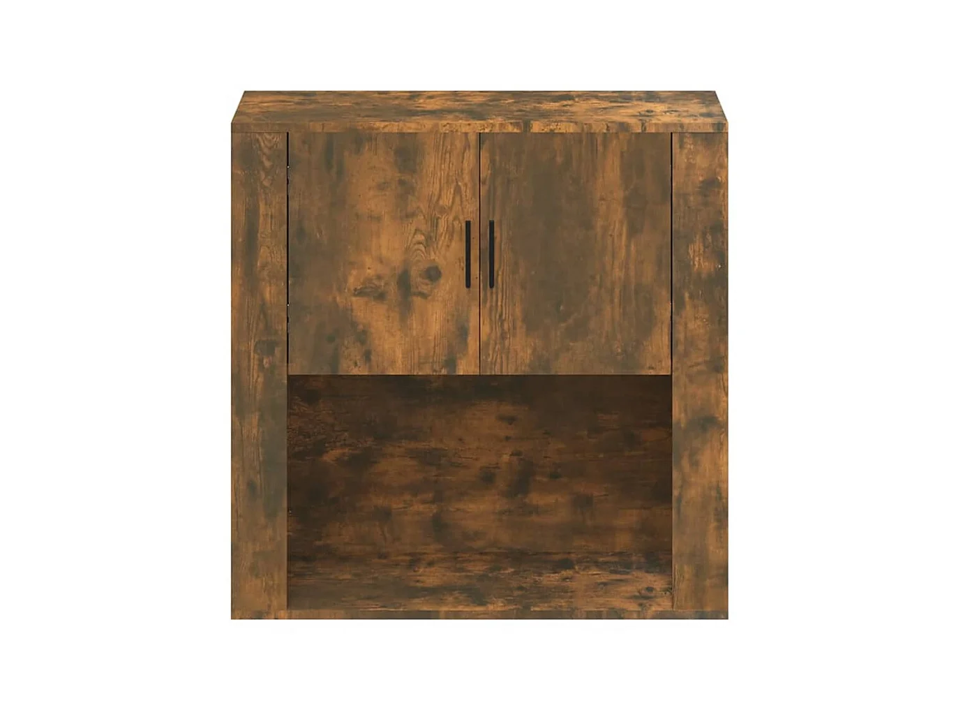 Armario de pared madera contrachapada roble ahumado 80x33x80 cm ES440056