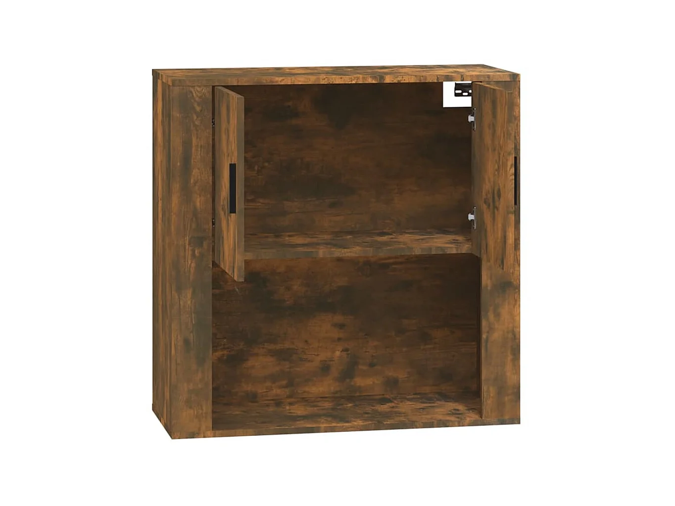 Armario de pared madera contrachapada roble ahumado 80x33x80 cm ES440056