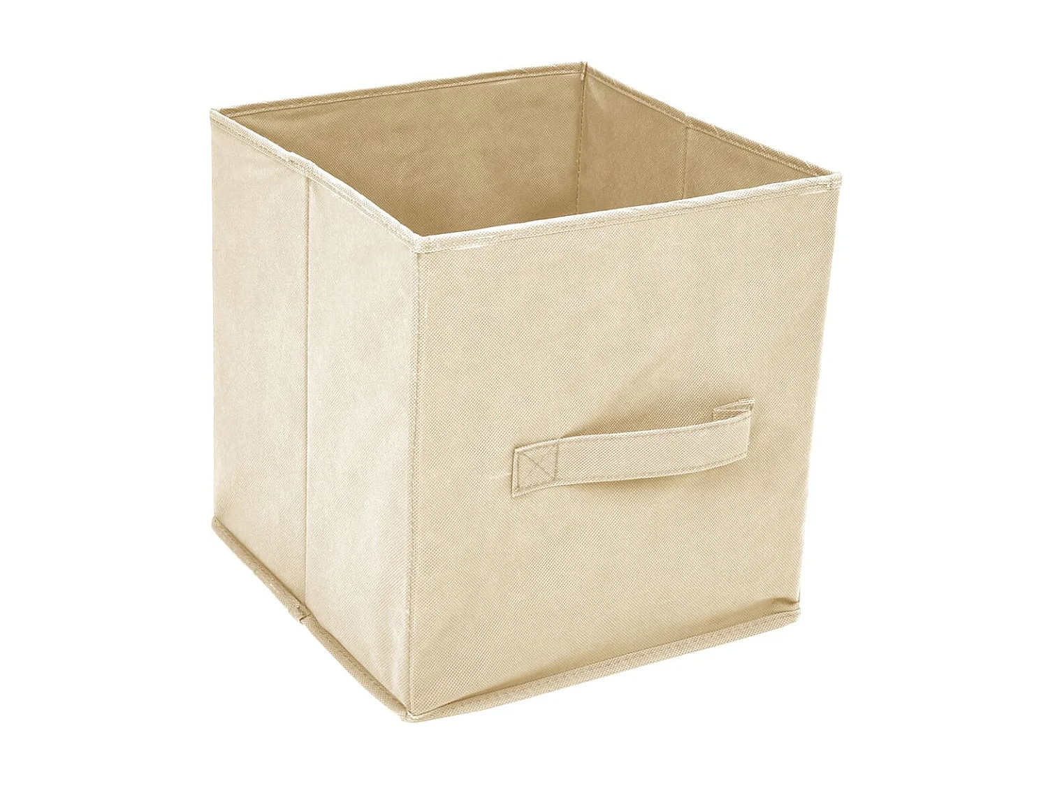 Armario almacenaje de acero con 4 cestas tela crema 63x30x71 cm ES666265