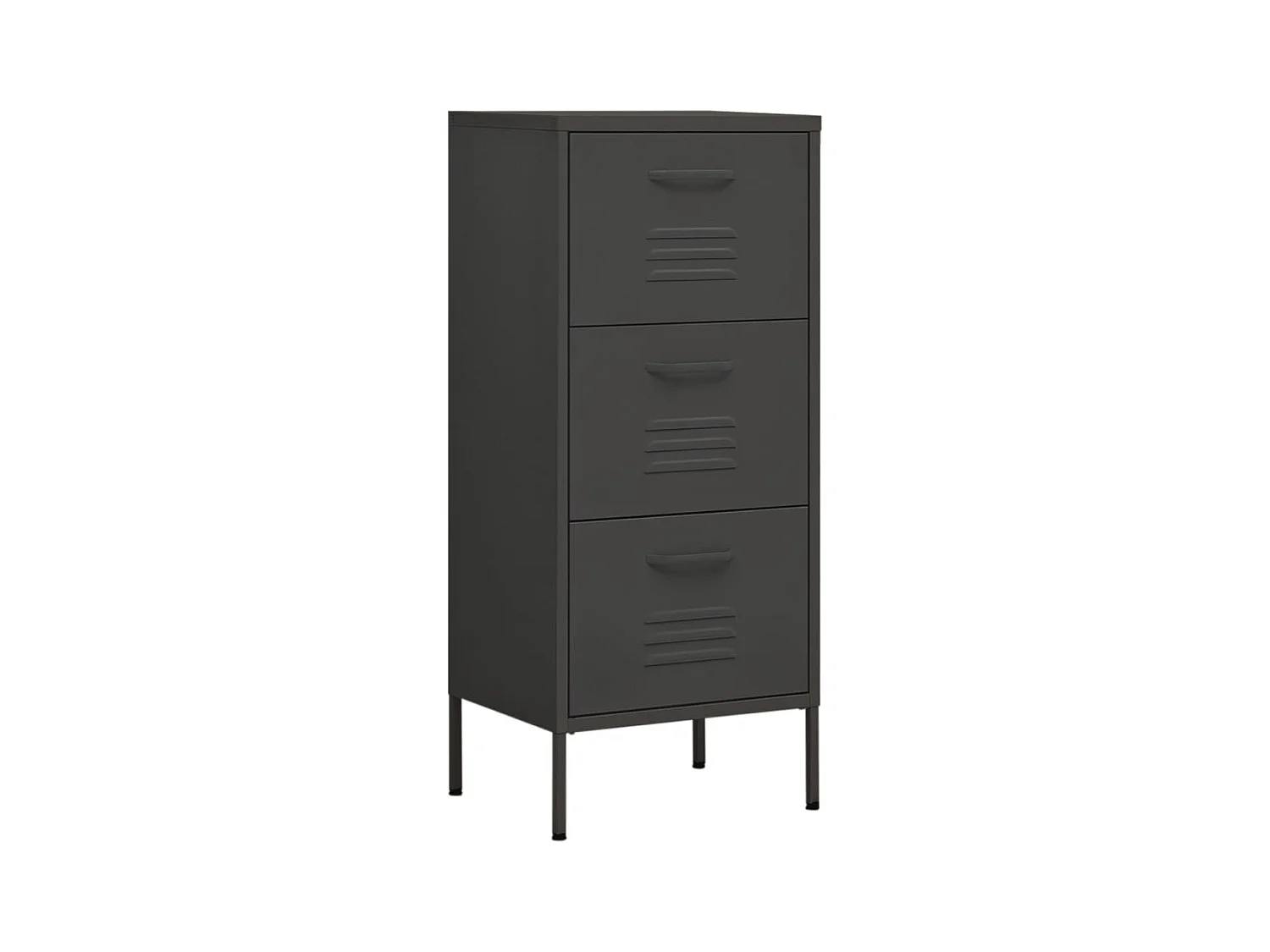 Armario de almacenamiento acero antracita 42,5x35x101,5 cm ES354703