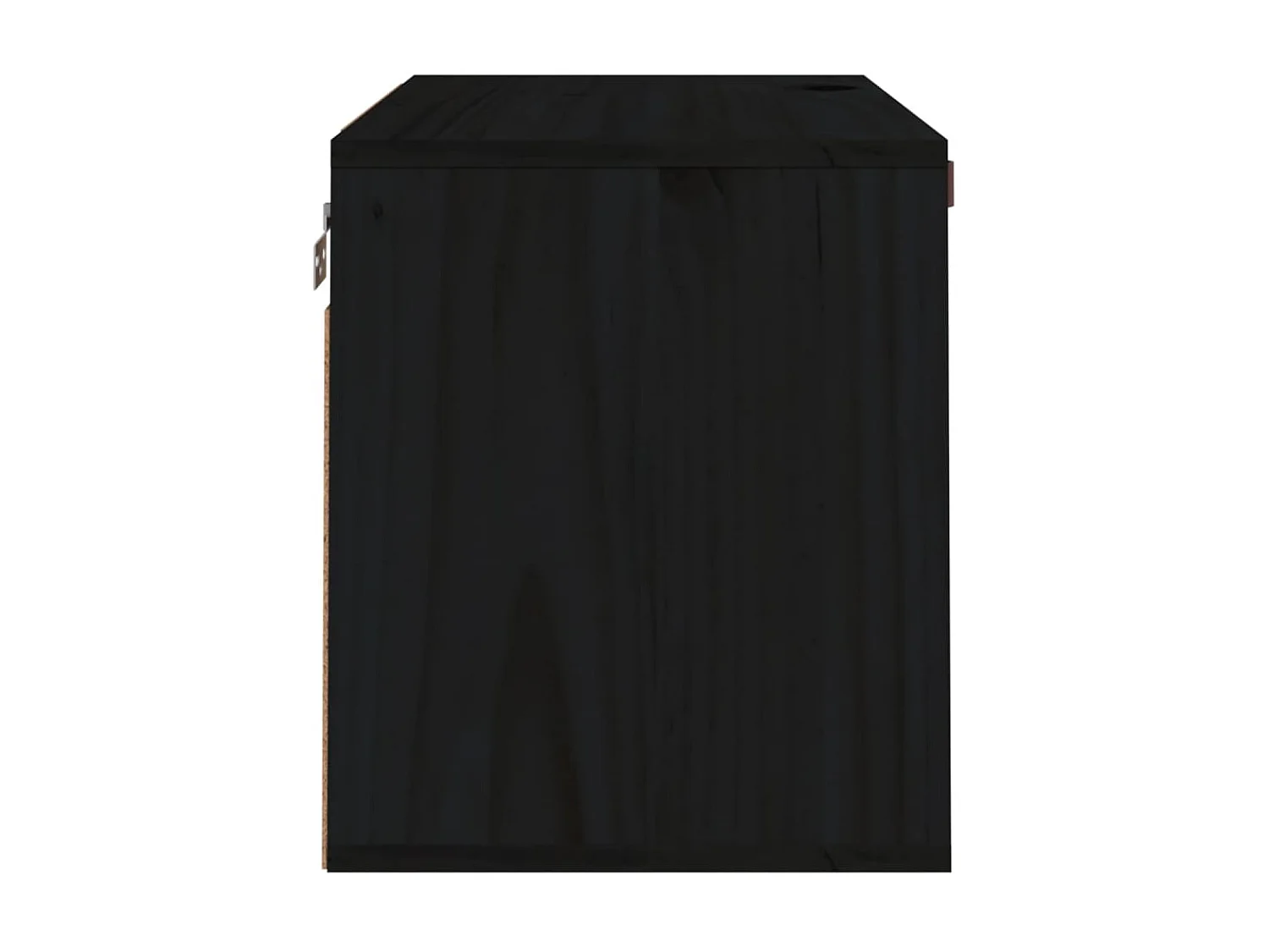 Armoire murale Noir 60x30x35 cm Bois de pin massif OLA9420