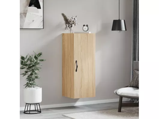 Kauf Unique Wandschrank,Wandhängeschrank Sonoma-Eiche 34,5x34x90 cm Holzwerkstoff -gkd63844