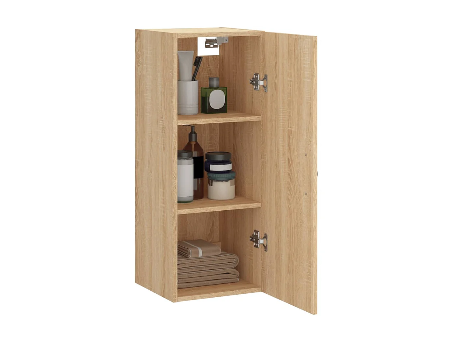 Wandschrank,Wandhängeschrank Sonoma-Eiche 34,5x34x90 cm Holzwerkstoff -gkd63844