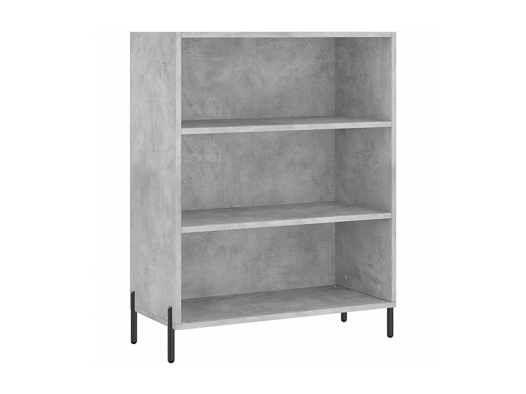 Estantería madera de ingeniería gris hormigón 69,5x32,5x90 cm ES607176