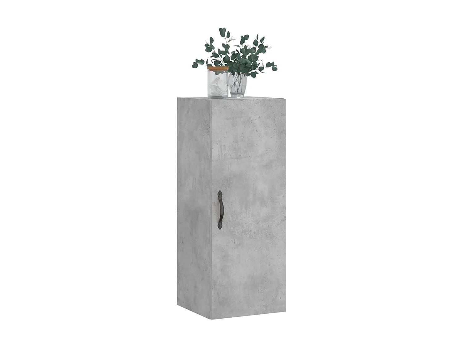 Armoire murale gris béton 34,5x34x90 cm bois d'ingénierie QWE41737