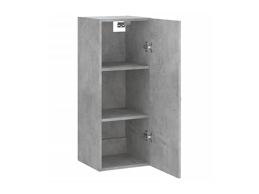 Armario de pared madera ingeniería gris hormigón 34,5x34x90 cm ES765235
