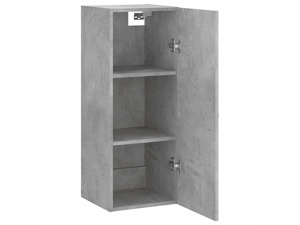 Armoire murale gris béton 34,5x34x90 cm bois d'ingénierie QWE41737