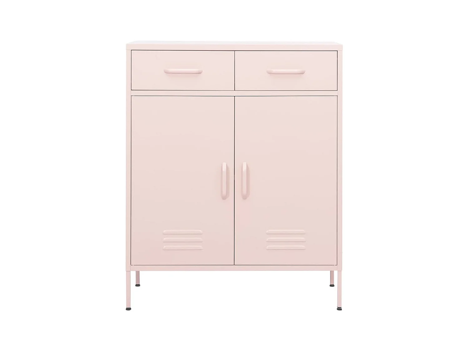 Armario de almacenamiento acero rosa 80x35x101,5 cm ES846188