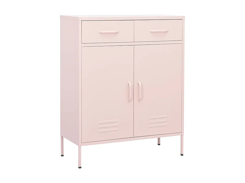 Armoire de rangement Rose 80x35x101,5 cm Acier SBC9072