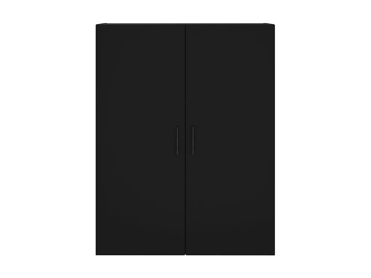 lot de 2 Armoires murales noir 69,5x34x90 cm QWE31328