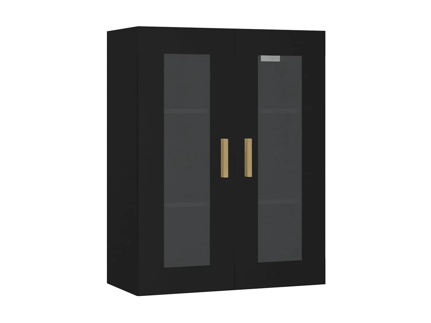 Armario de pared colgante negro 69,5x34x90 cm ES588485