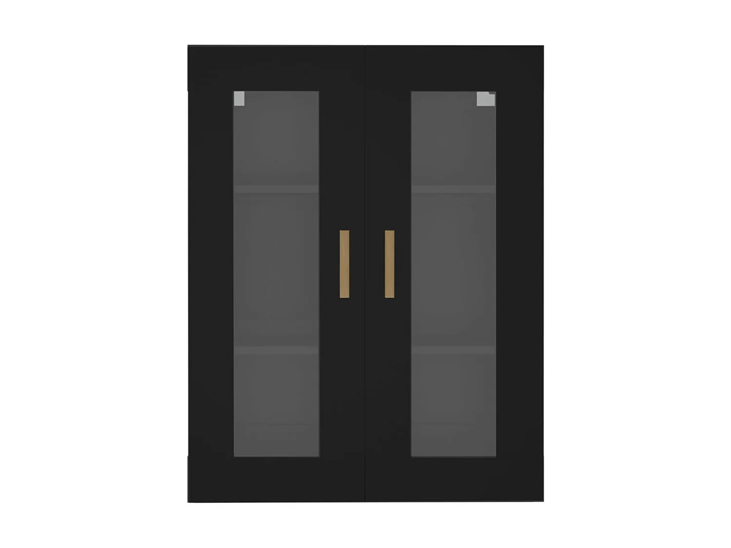 Armario de pared colgante negro 69,5x34x90 cm ES588485