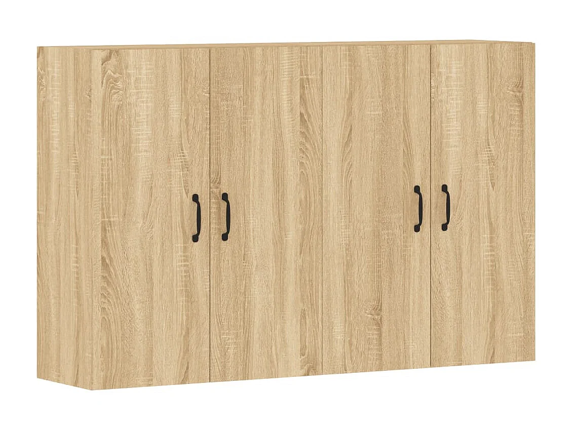 2 Pz Armadietti a Parete Rovere Sonoma in Legno Multistrato CFW53425