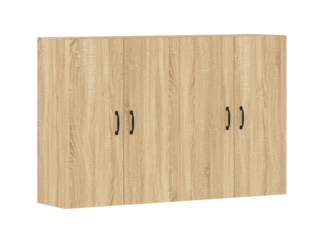 Armarios de pared 2 uds madera de ingeniería roble Sonoma ES704919