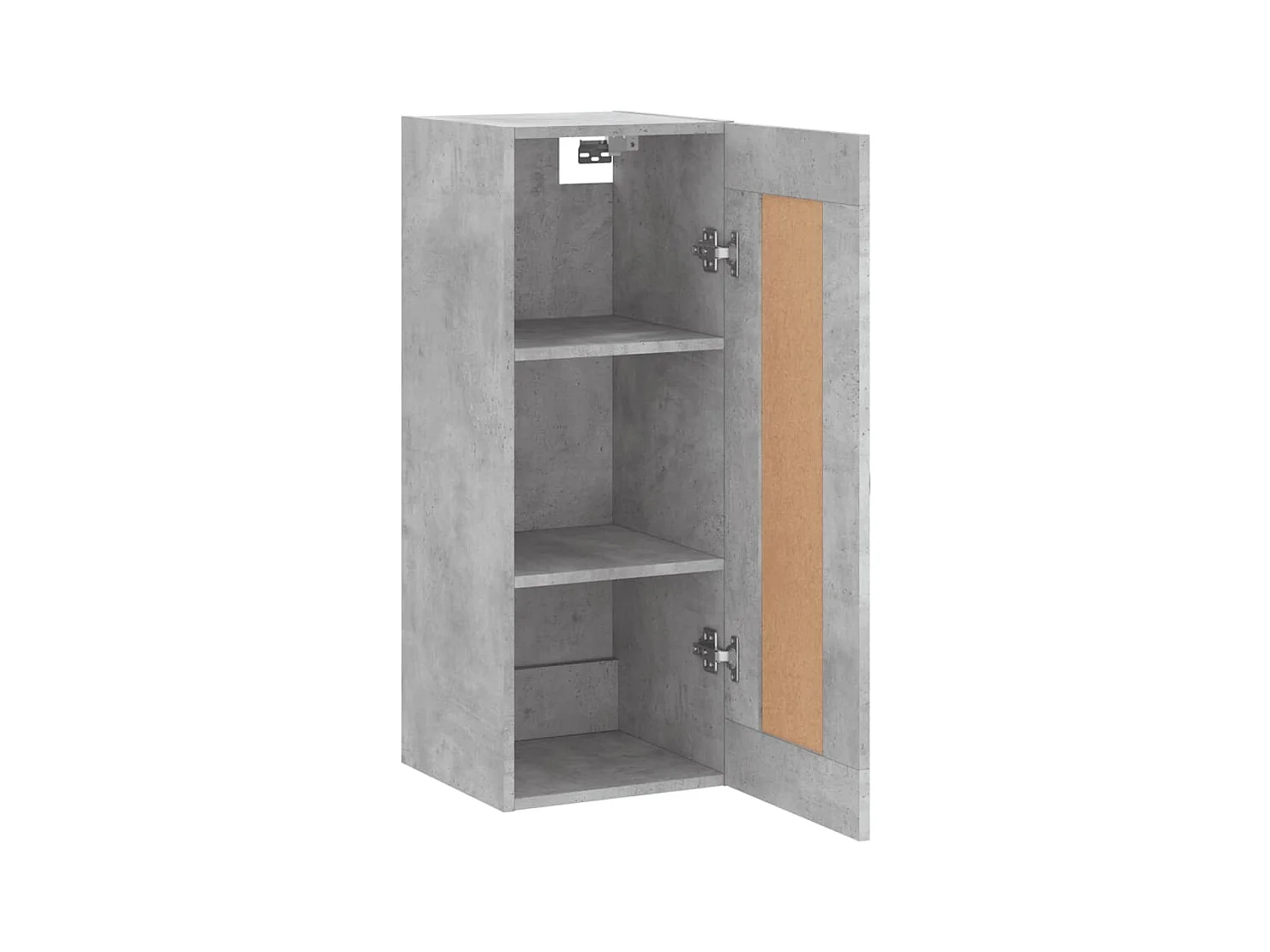 Armoire murale gris béton 34,5x34x90 cm bois d'ingénierie QWE93892