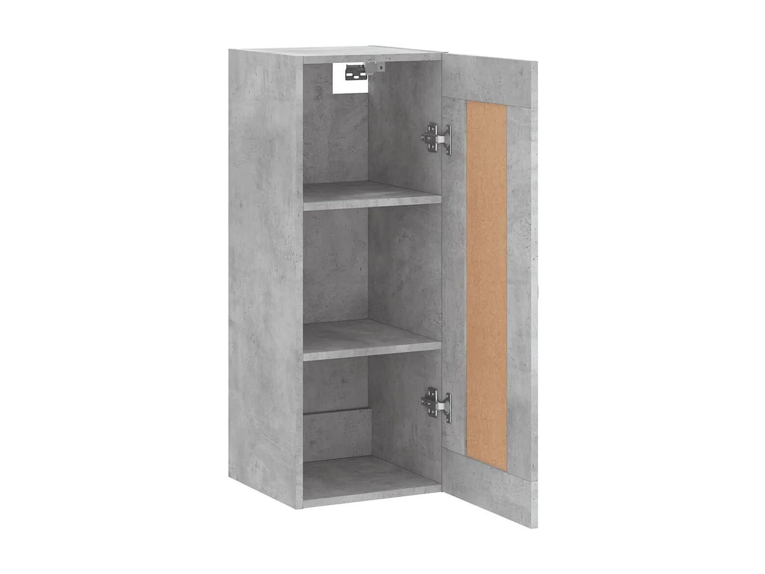 Armoire murale gris béton 34,5x34x90 cm bois d'ingénierie QWE93892