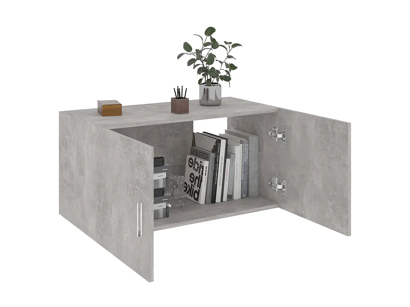 Armoire murale Gris béton 80x39x40 cm Aggloméré OLA2420