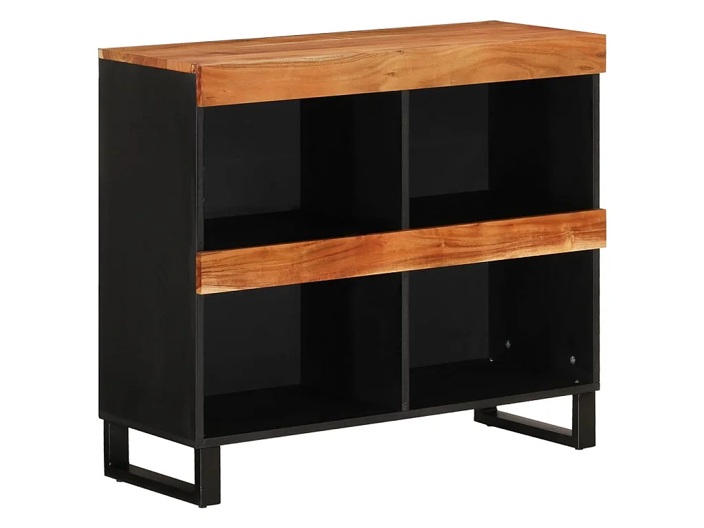 Armario auxiliar madera maciza de acacia 85x33x75 cm ES792189