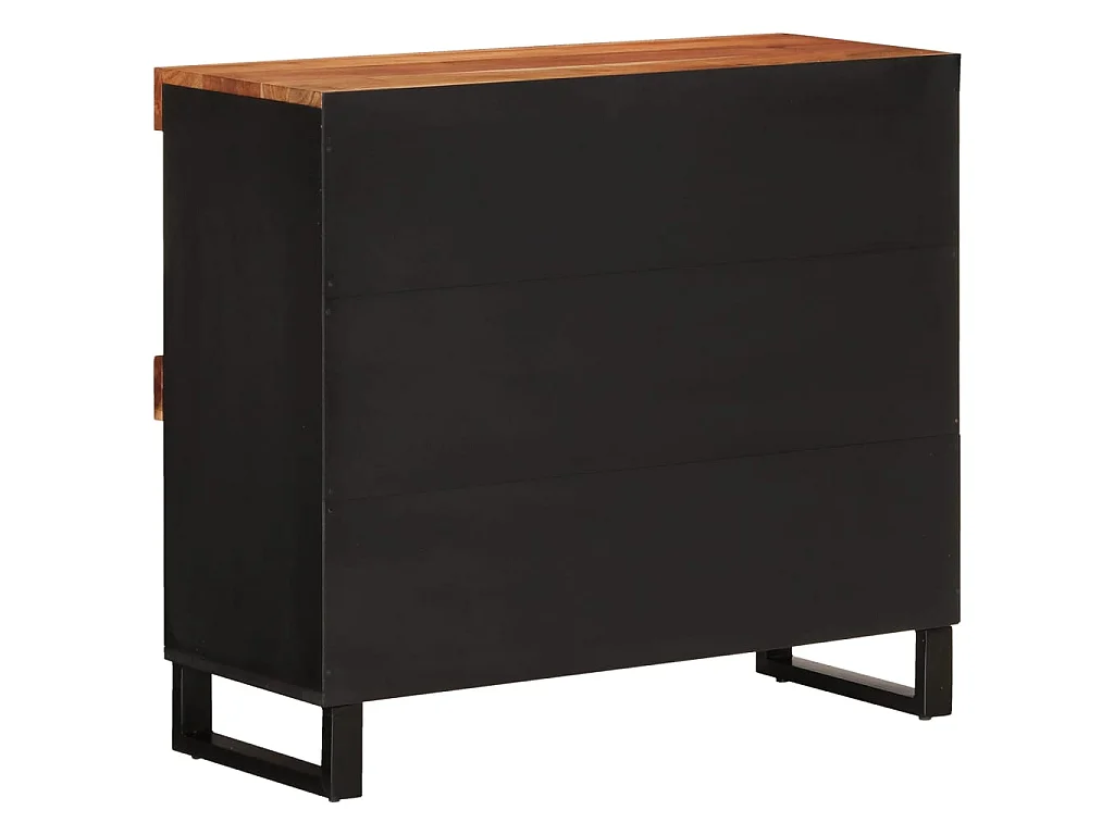 Armario auxiliar madera maciza de acacia 85x33x75 cm ES792189