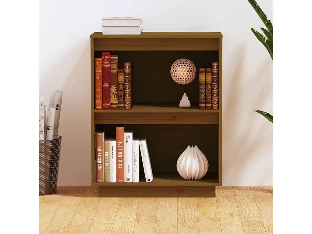 Armário consola 60x34x75 cm pinho maciço castanho mel PT358983