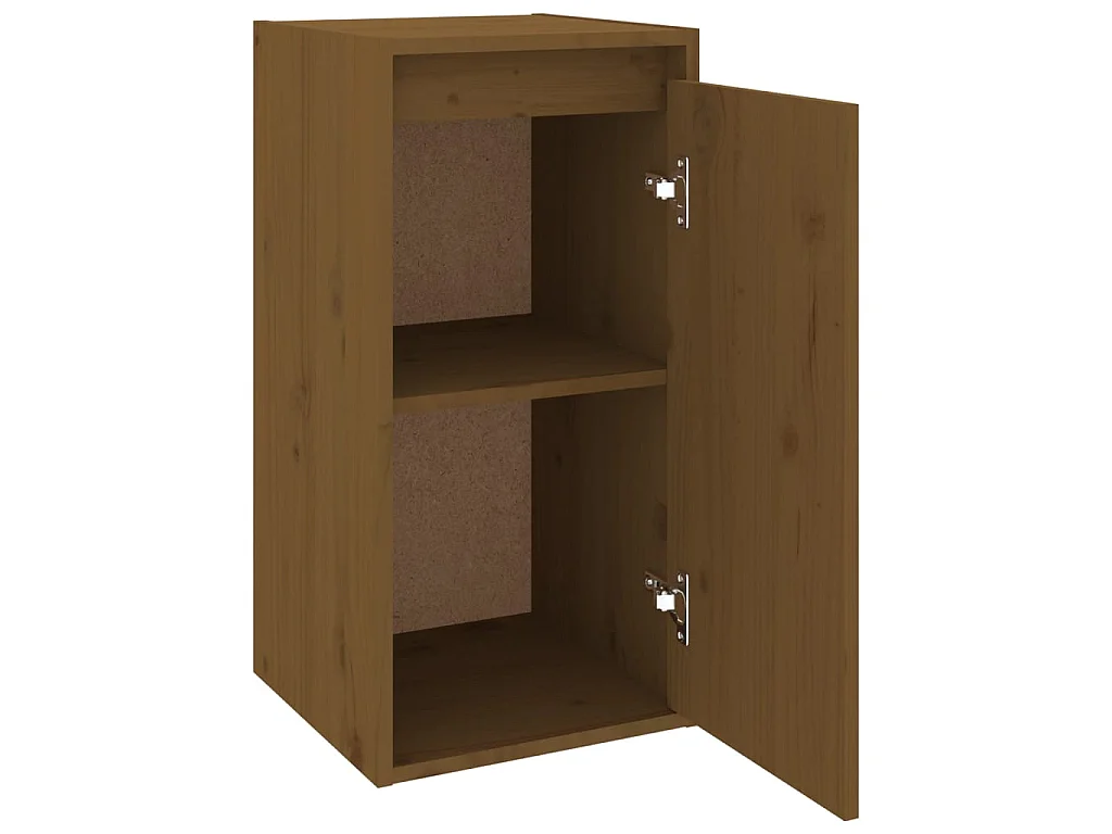 Wandschrank,Wandhängeschrank Honigbraun 30x30x60 cm Massivholz Kiefer -gkd759585