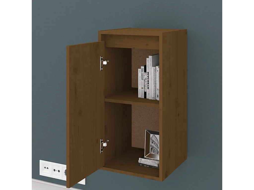 Armoire murale Marron miel 30x30x60 cm Bois de pin massif OLA1321