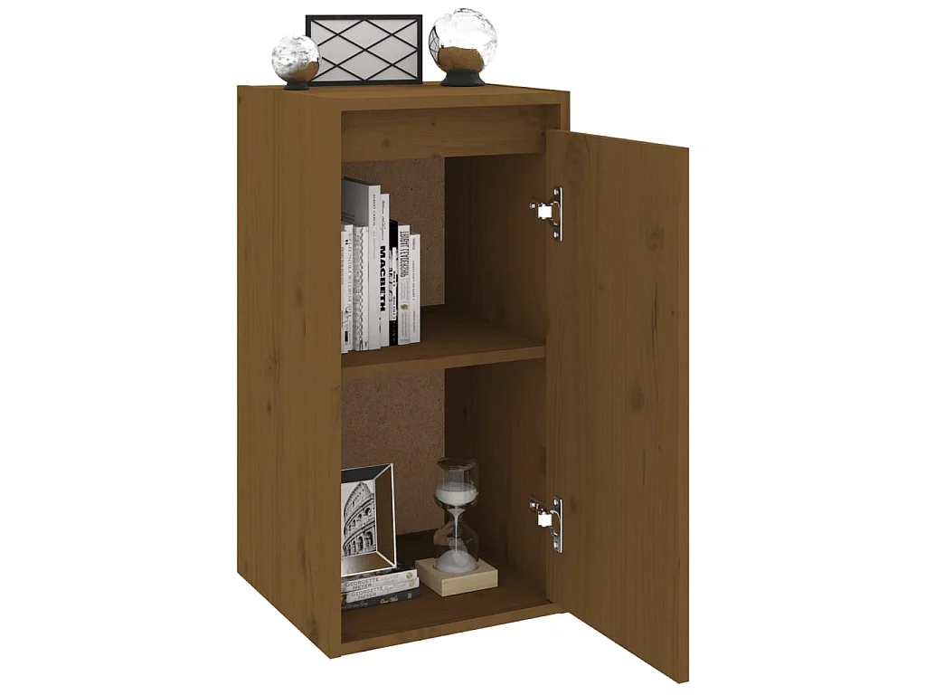 Armoire murale Marron miel 30x30x60 cm Bois de pin massif OLA1321