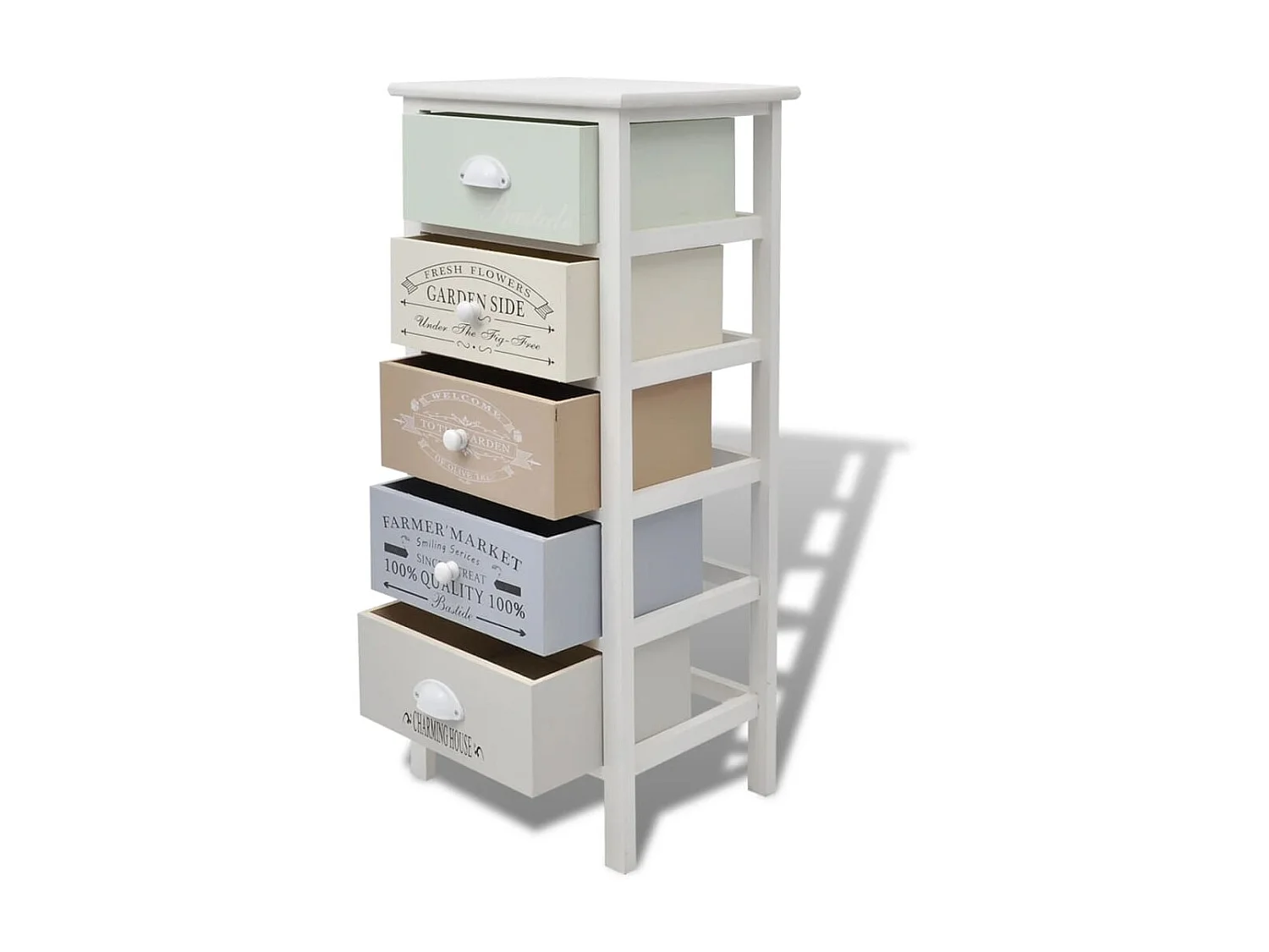 Armoire de rangement en style français 5 tiroirs Bois SBC3169