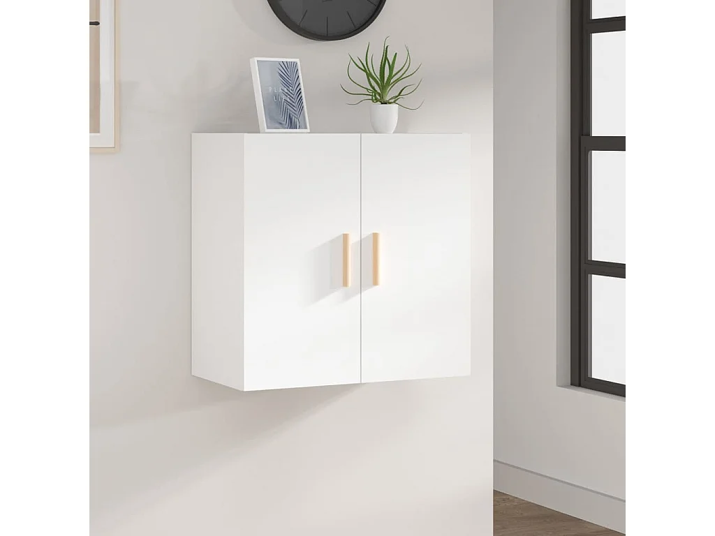 Wandschrank,Wandhängeschrank Weiß 60x30x60 cm Holzwerkstoff -gkd416231