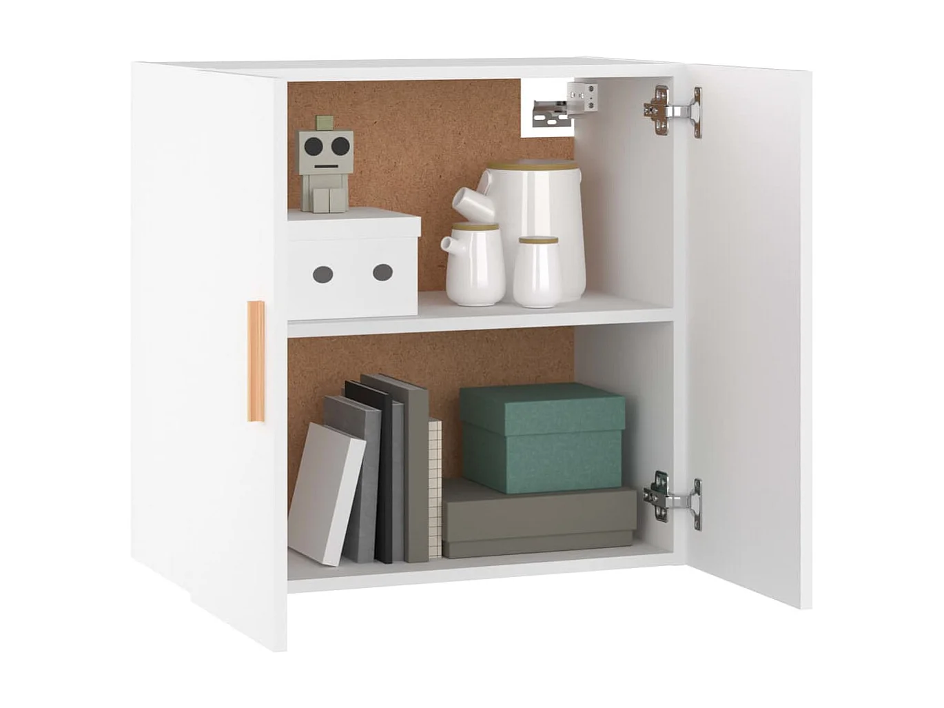 Wandschrank,Wandhängeschrank Weiß 60x30x60 cm Holzwerkstoff -gkd416231