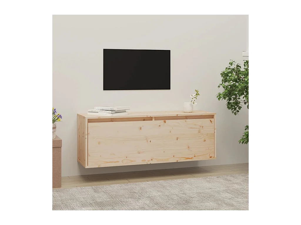 Armoire murale 100x30x35 cm Bois de pin massif OLA2197