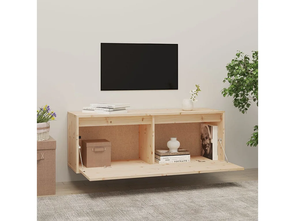 Armoire murale 100x30x35 cm Bois de pin massif OLA2197