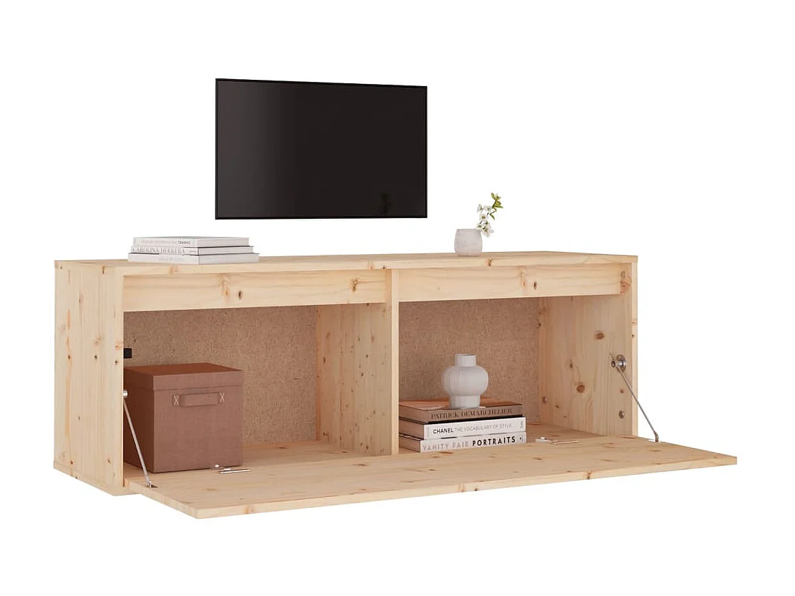 Armoire murale 100x30x35 cm Bois de pin massif OLA2197