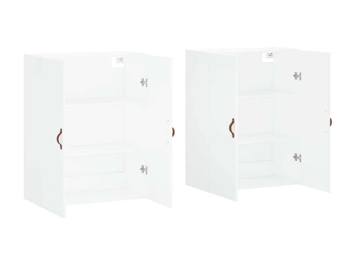 Armarios de pared 2 unidades blanco 69,5x34x90 cm ES273001
