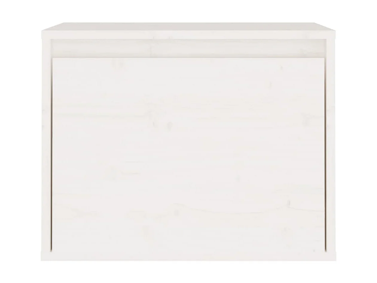 Armário de parede 45x30x35 cm madeira de pinho maciça branco PT696450