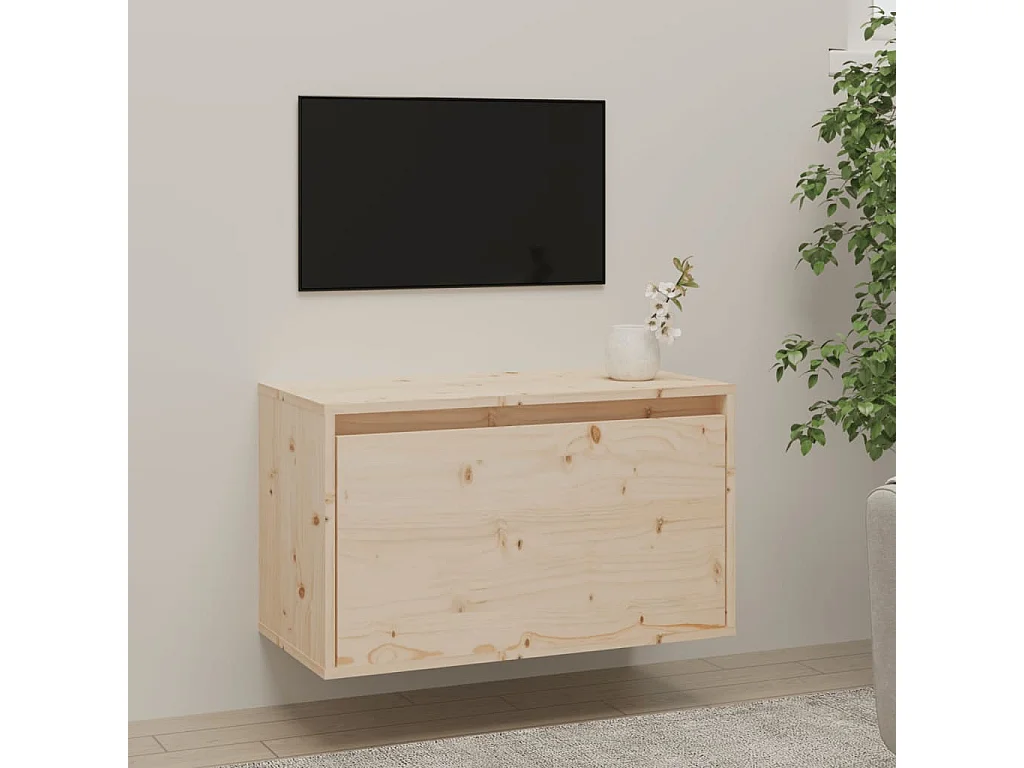 Wandschrank,Wandhängeschrank 60x30x35 cm Massivholz Kiefer -gkd97234