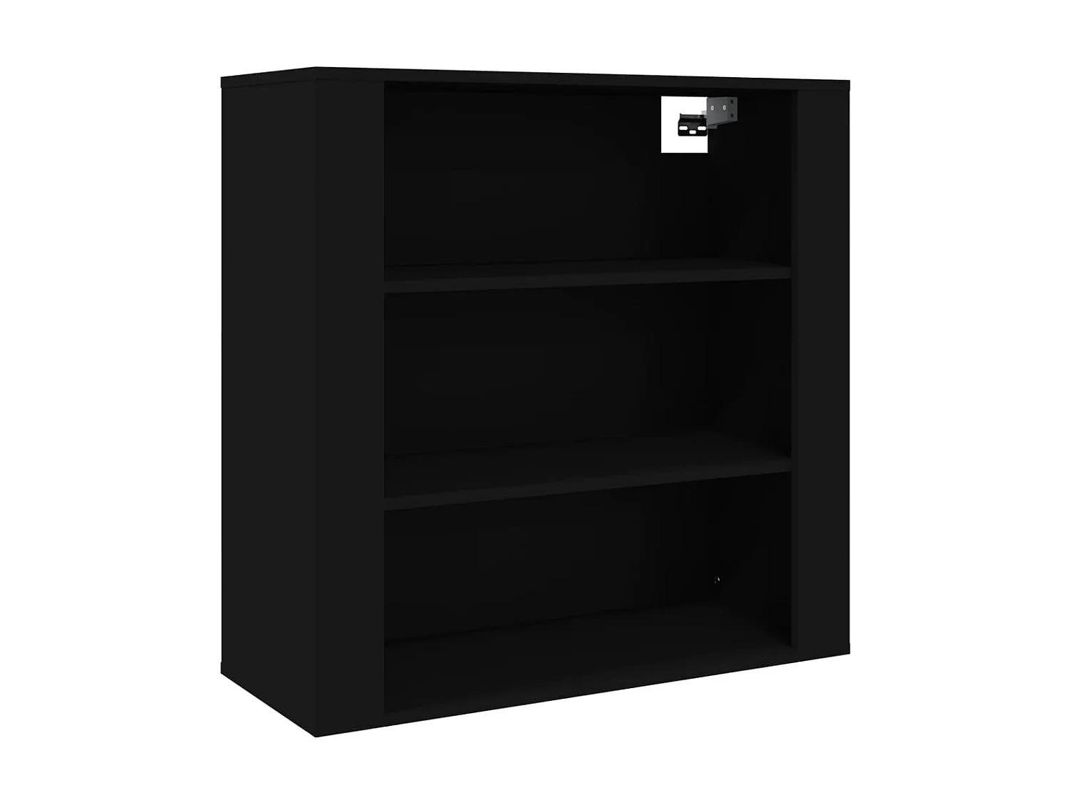 Wandschrank,Wandhängeschrank Schwarz 80x33x80 cm Holzwerkstoff -gkd79025