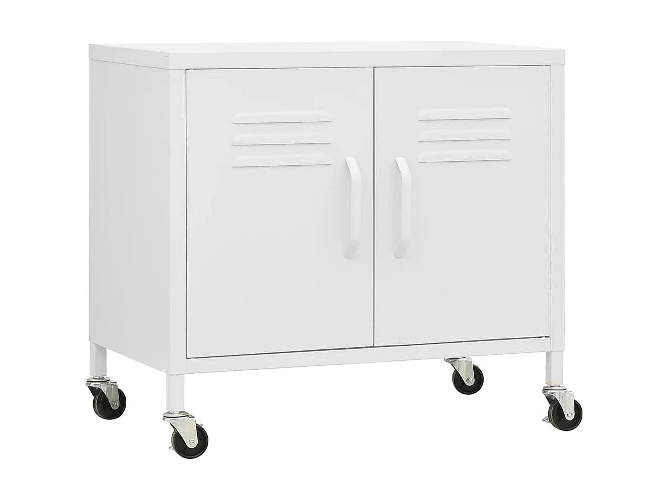 Armário de arrumação aço 60x35x56 cm branco PT306181