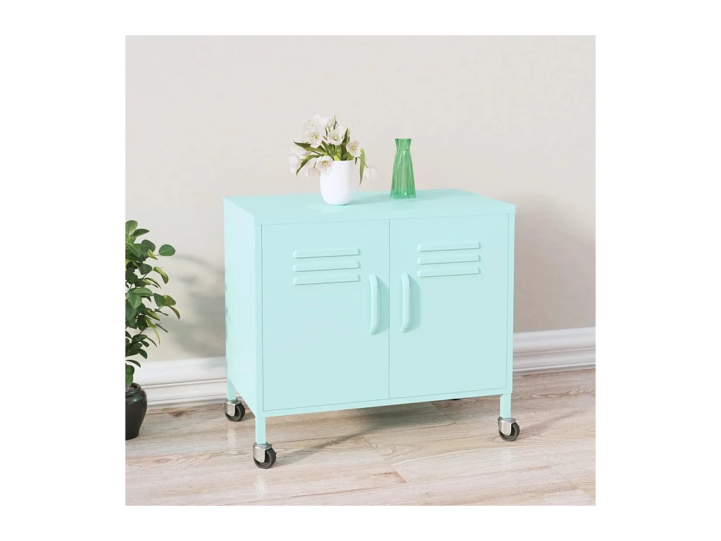 Armoire de rangement Menthe 60x35x56 cm Acier SBC8384