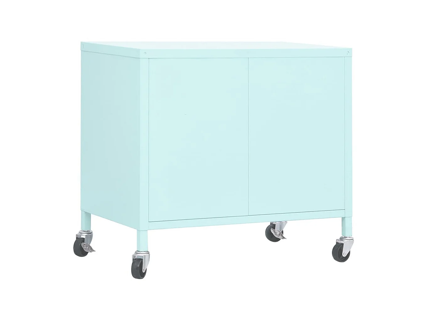 Armario de almacenamiento acero verde menta 60x35x56 cm ES666497