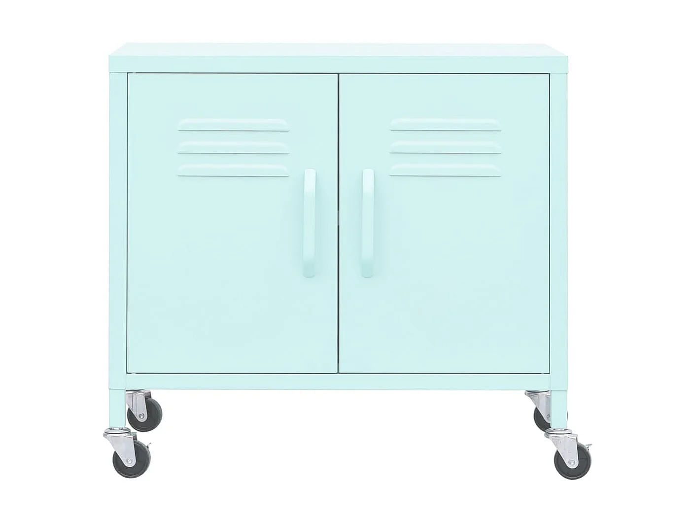 Armario de almacenamiento acero verde menta 60x35x56 cm ES666497