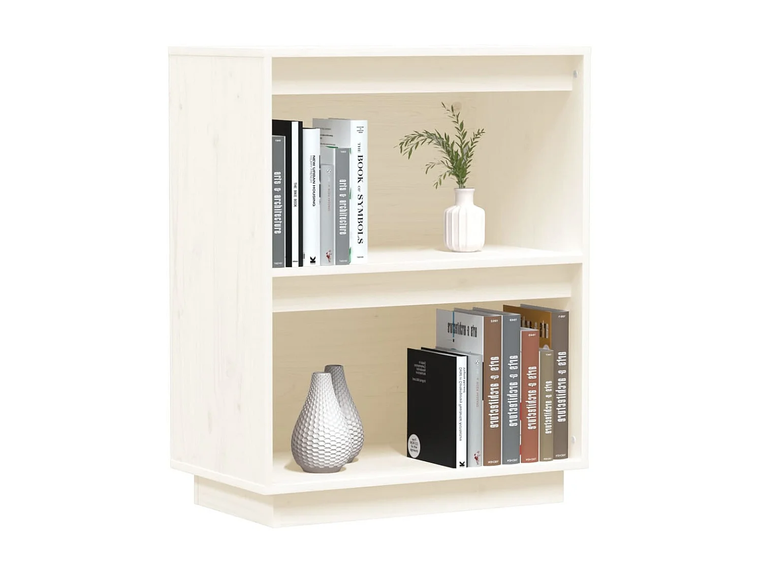 Armário consola 60x34x75 cm pinho maciço branco PT147842