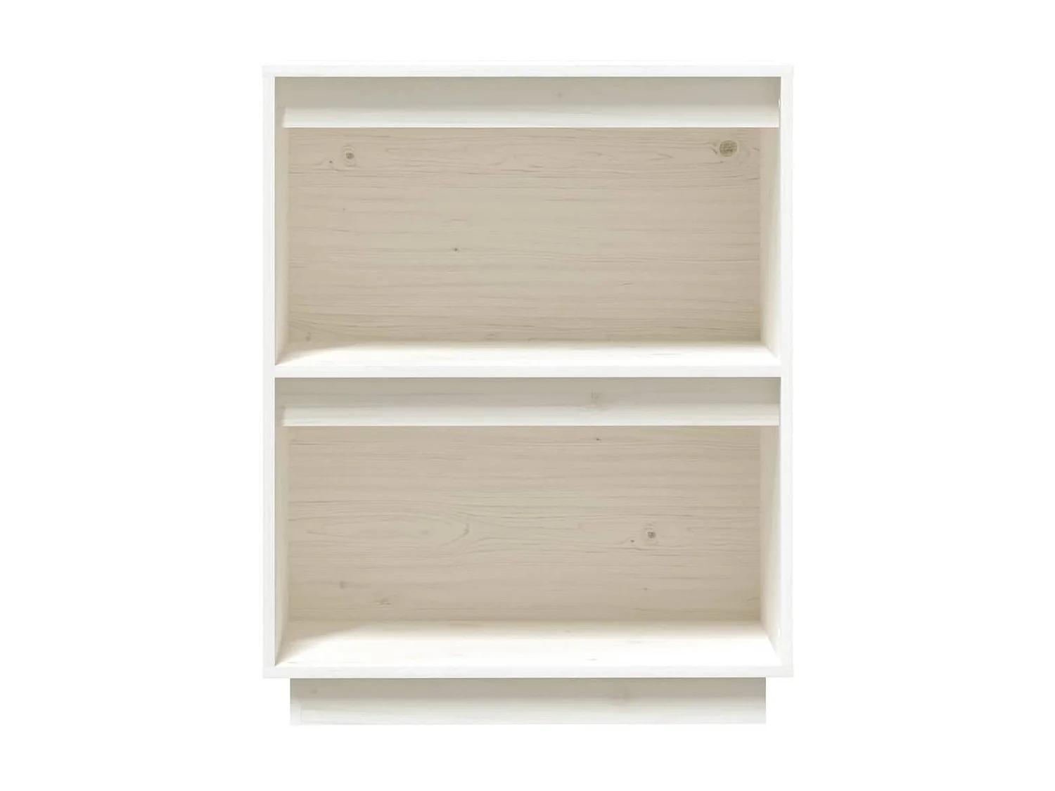 Armário consola 60x34x75 cm pinho maciço branco PT147842