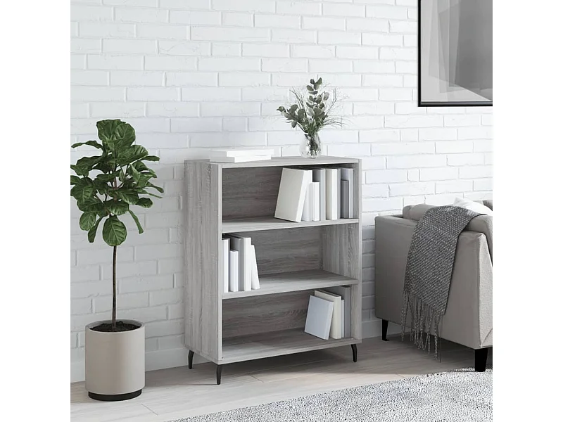 Armoire à étagère sonoma gris 69,5x32,5x90cm bois d'ingénierie EGER95096