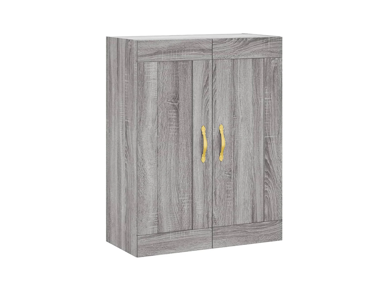 Wandschrank,Wandhängeschrank Grau Sonoma 69,5x34x90 cm Holzwerkstoff -gkd461340