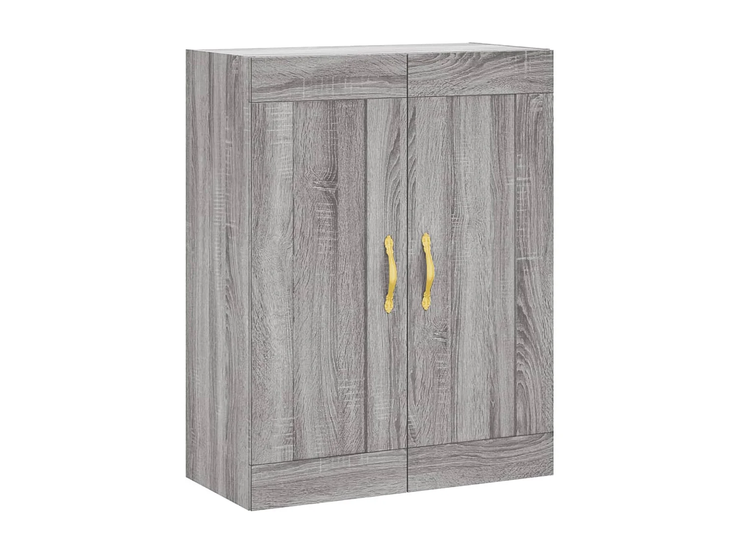 Wandschrank,Wandhängeschrank Grau Sonoma 69,5x34x90 cm Holzwerkstoff -gkd461340