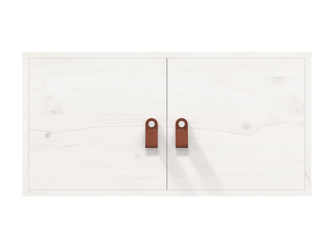 Armoire murale Blanc 60x30x30 cm Bois de pin massif OLA6347