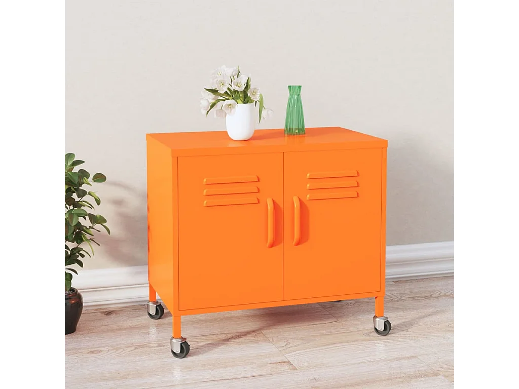 Armoire de rangement Orange 60x35x56 cm Acier SBC4816